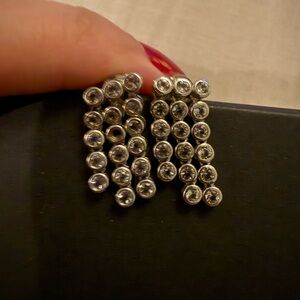 Silver and Topaz Dangle Earrings